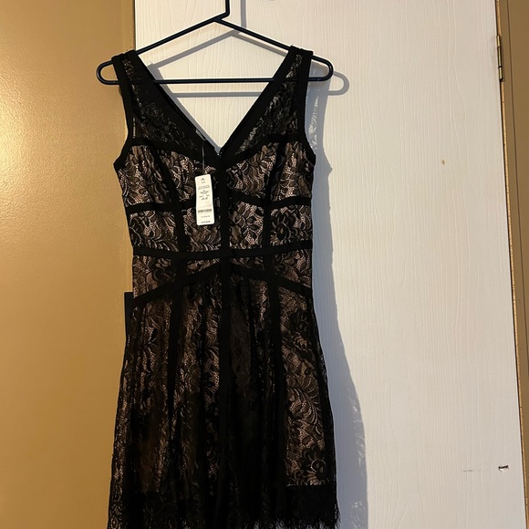 Black Lace Sleeveless Dress - Picture 1 of 13